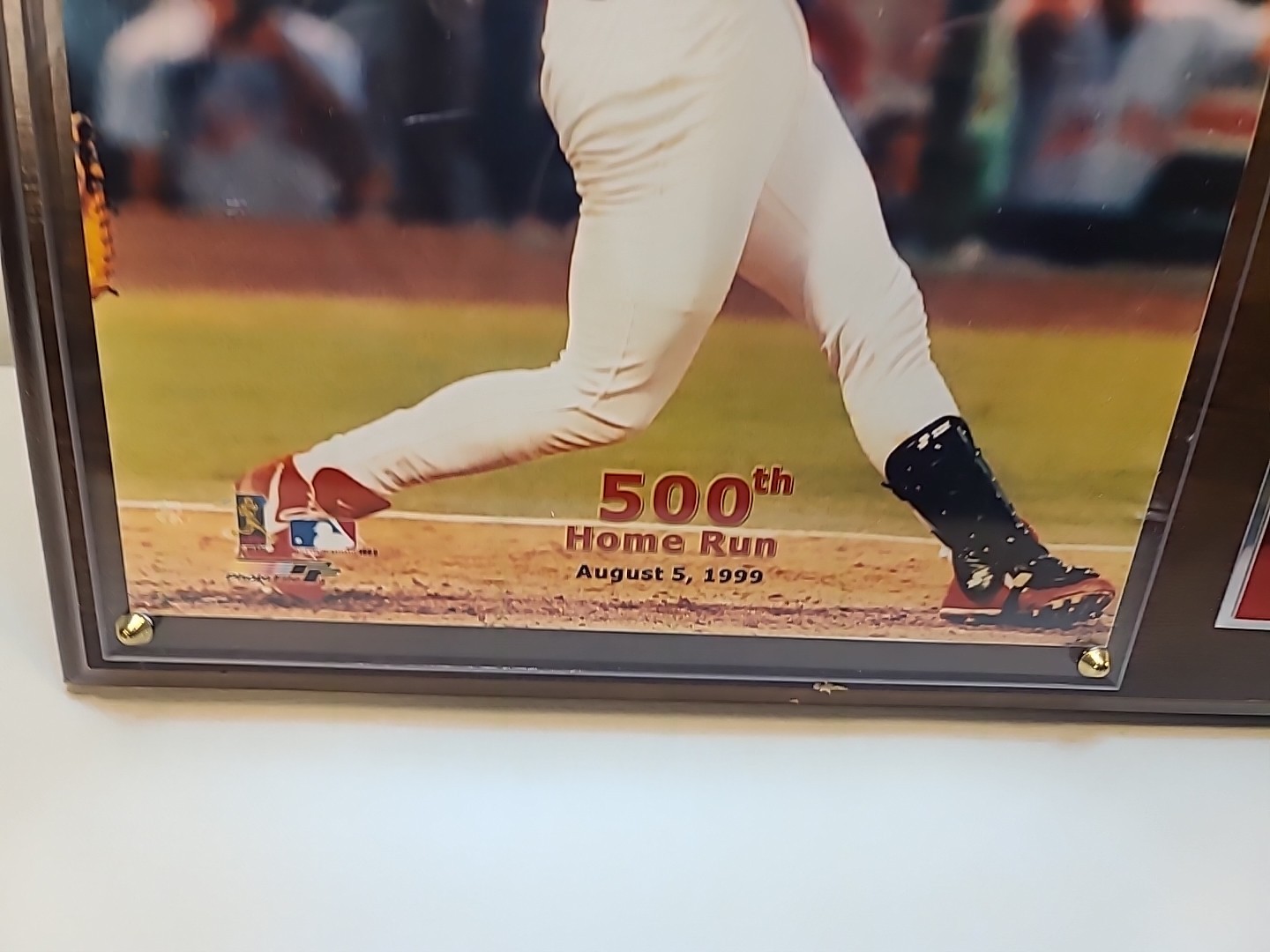 Mark McGwire 500th Home Run Display Plaque – Vintage MLB Collectible