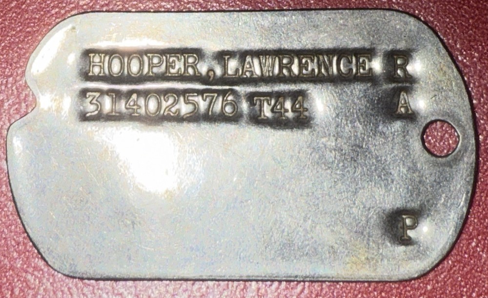 WW2 Maine Dog Tag 103rd Infantry Regiment, 26th Infantry Division Of Hooper (4)