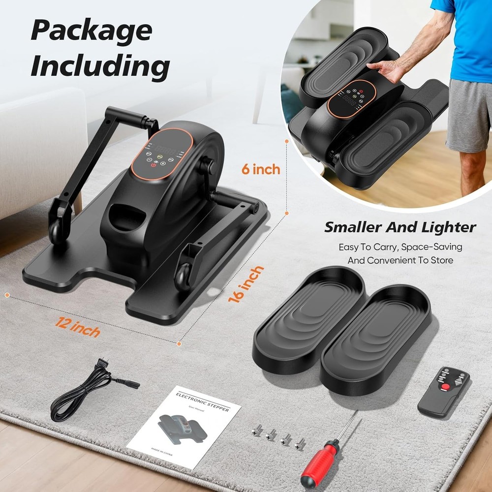 Senior Smart Elliptical Machine Quiet Motorized Leg Exerciser Under Desk Workout