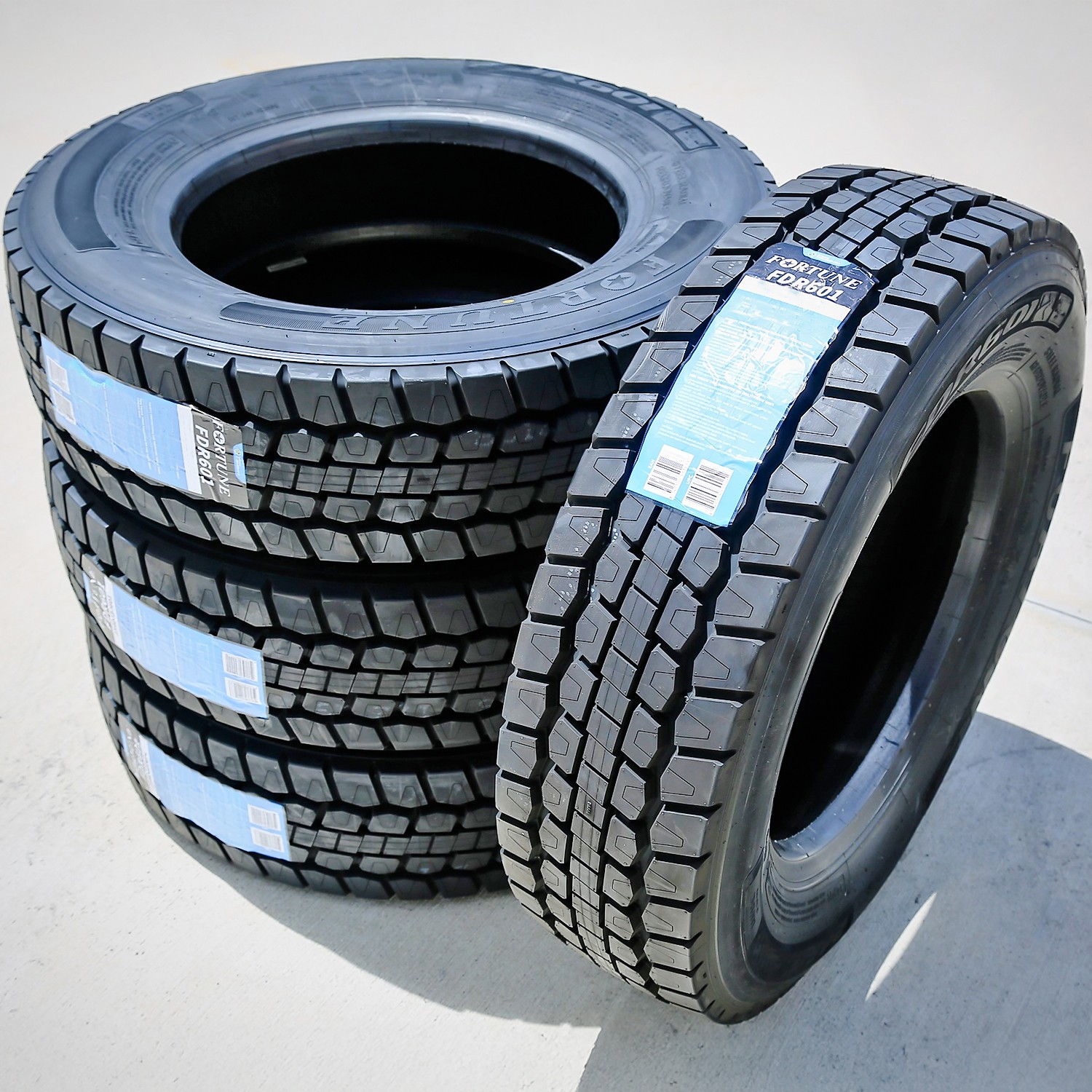 4 Tires 225/70R19.5 128/126N Load G 14 Ply Fortune FDR601 ET Drive Commercial