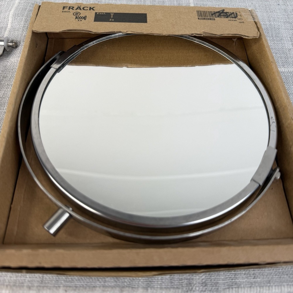 IKEA FRACK Mirror Extendable Makeup Shaving Wall Mount - Open Box