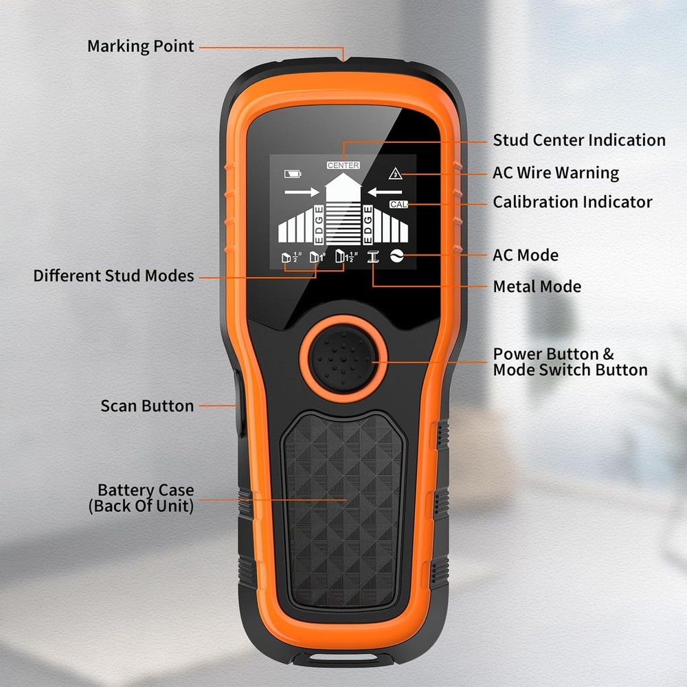 Wall Detector Five-in-One Detector with Enhanced Smart Chip