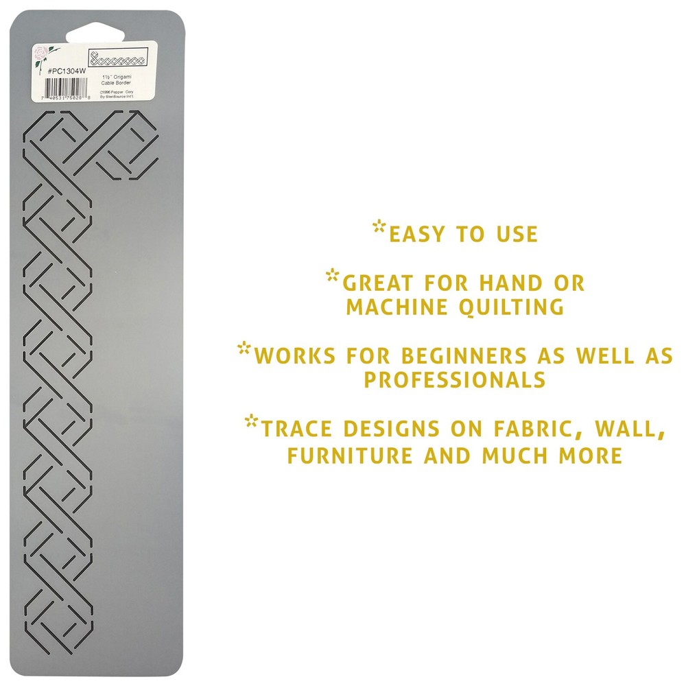 Border Quilting Stencils Twisted Ribbon Lattice Quilt Continuous Line Pattern