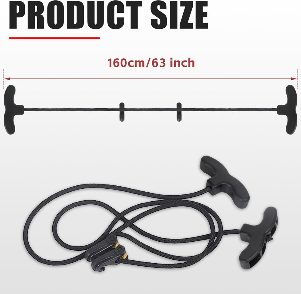Crossbow Cocking Rope Cocker Double Handle Pull Cord Archery Hunting Tool