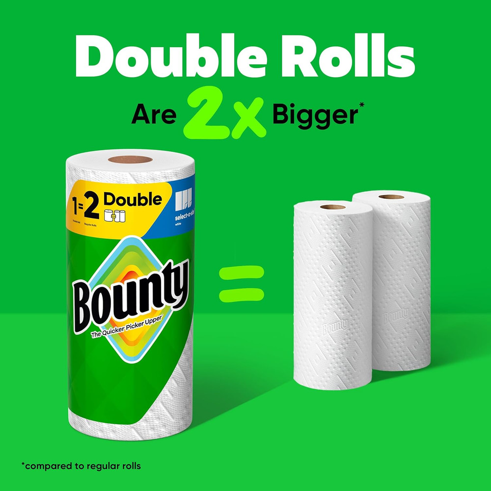Paper Towels Select-A-Size White, 6 Double Rolls, 82 Sheets per Roll