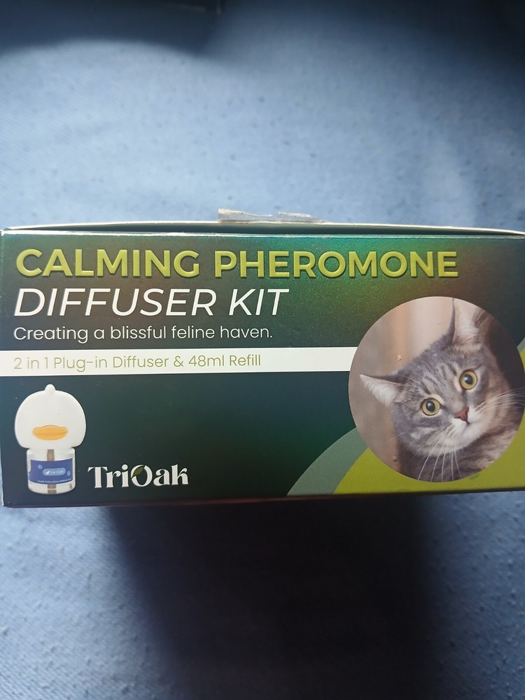 TriOak Cat Calming Diffuser Kit 2 in 1 Anxiety Relief, Pheromone Diffuser 2 Pack