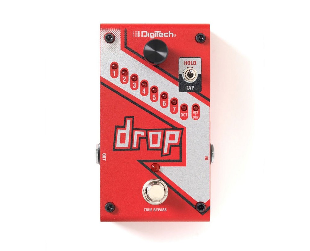 Digitech DROP Polyphonic Drop Tune + Gator 9V Power Combo & 3 Patch Cables