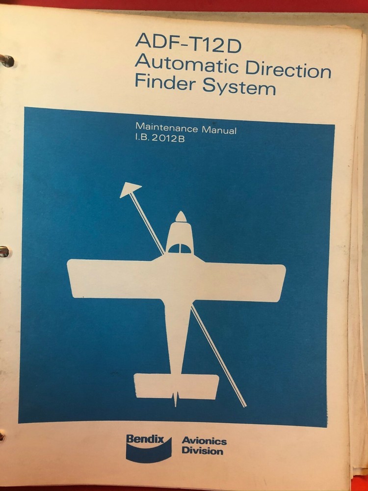 Bendix King ADF-T12D Maintenance Manual 2012B 1972