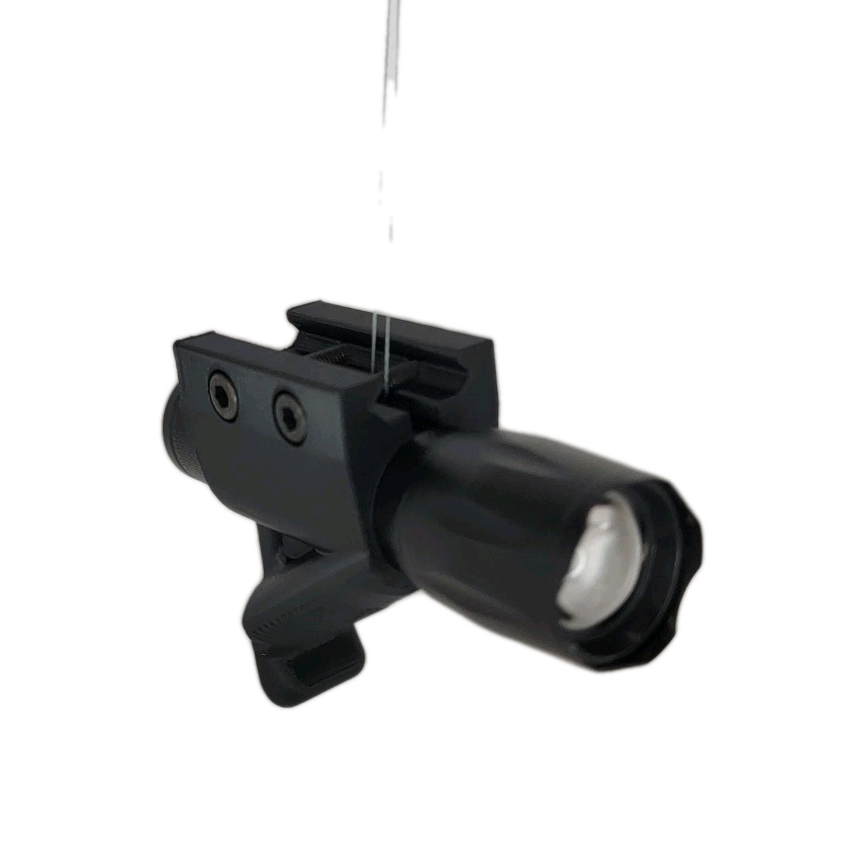 Picatinny Mount Tactical Flashlight - Angled - 2000 Lumen - Fox 2 Industries