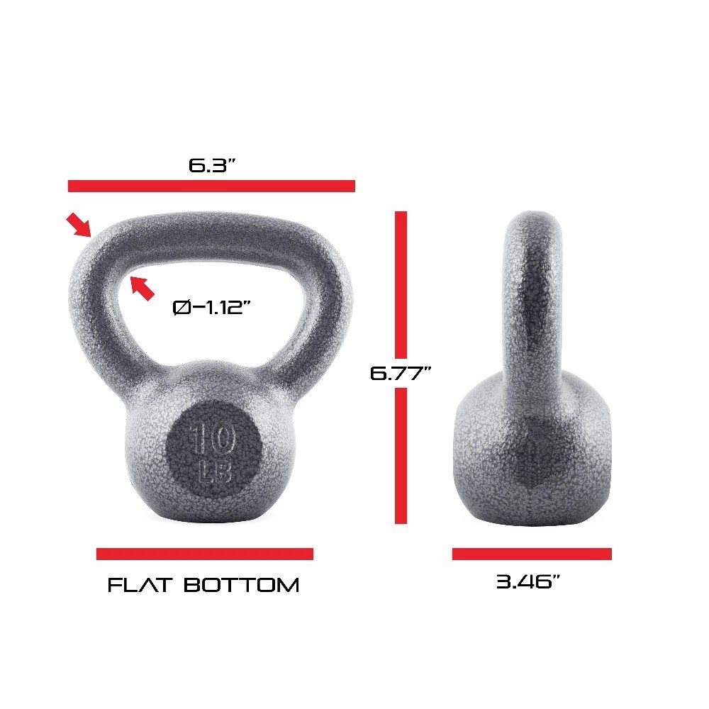 Cast Iron Kettlebell for Strength Training, Available in Multiple Weights from