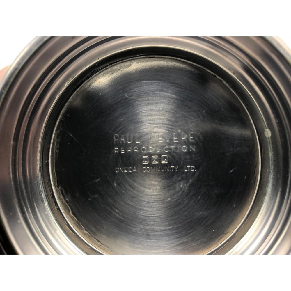 Paul Revere Reproduction Oneida Community Silverplate 3.25" Footed Serving Bowl