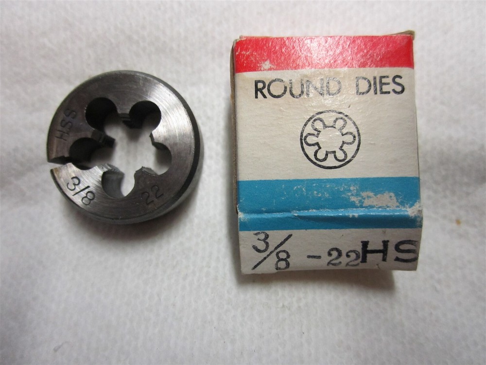 3/8-22 Thread Adjustable Round Die 1" Outside Diameter