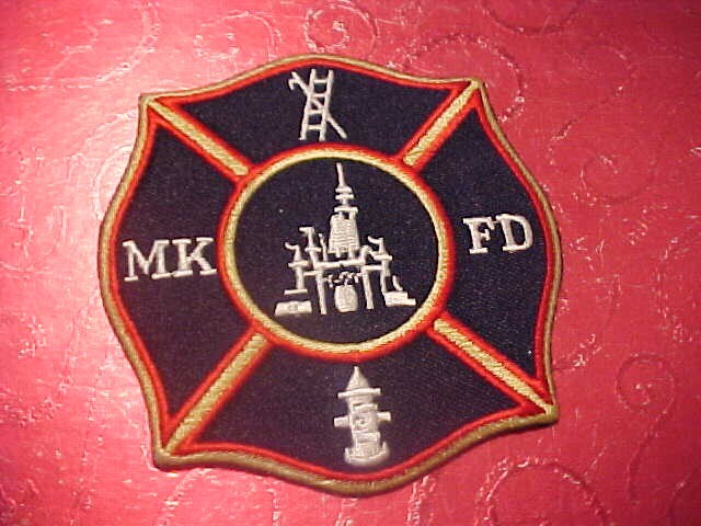 MKFD FIRE DEPARTMENT PATCH SHOULDER SIZE UNUSED