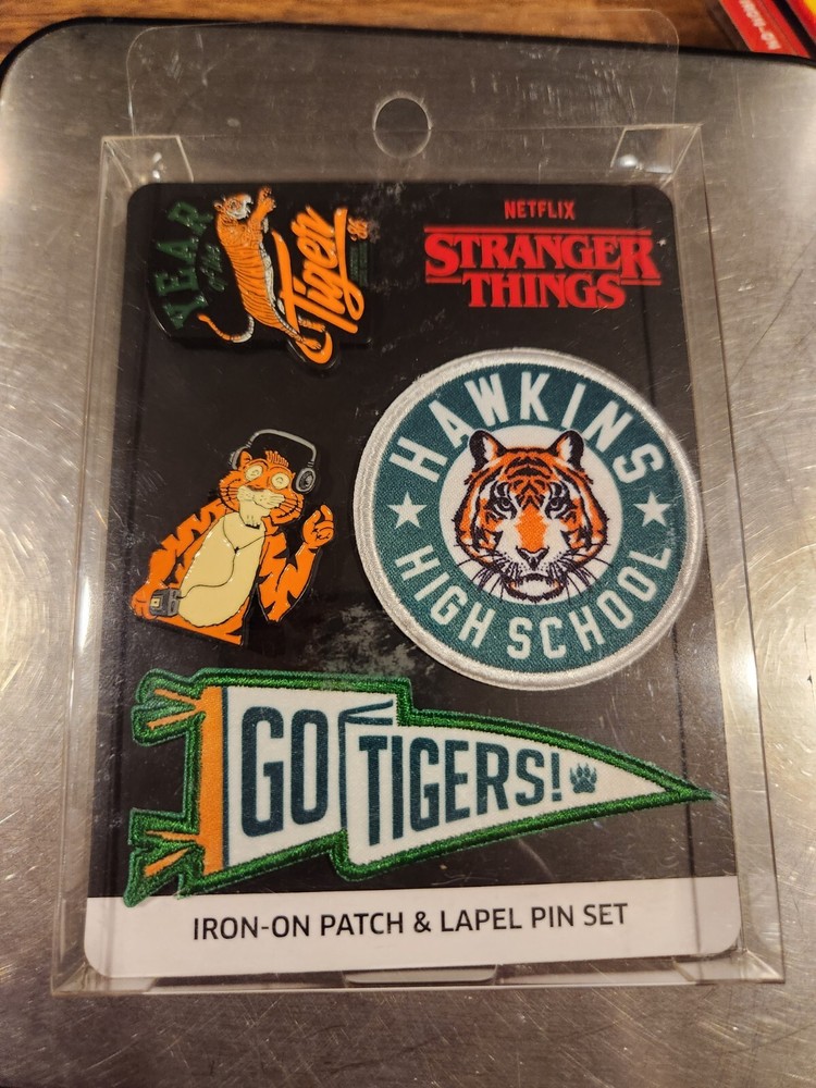 Stranger Things Patch and Lapel Pin Set