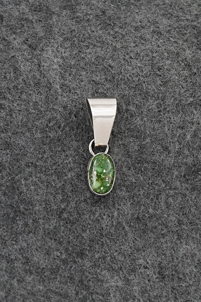 Turquoise & Sterling Silver Pendant - Rosemary Saunders