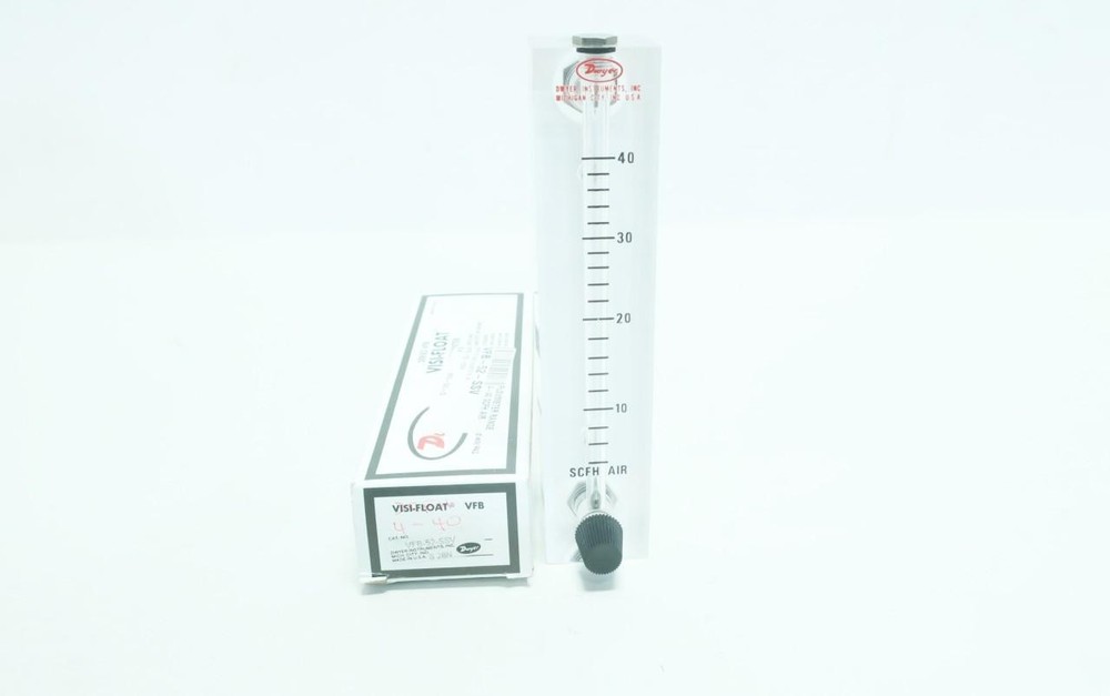 Dwyer VFB-52-SSV Visi-float 0-40scfh 1/4in Variable Area Flow Meter
