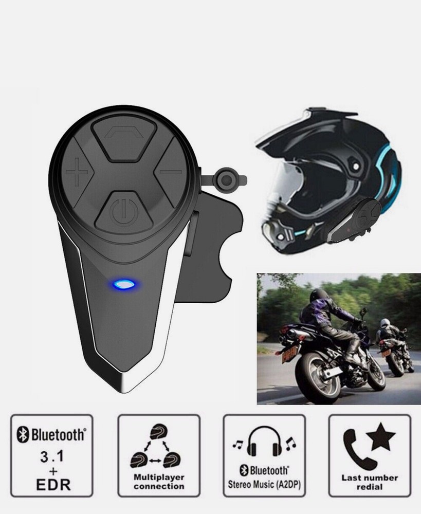 BT-S3 Motorcycle Helmet Bluetooth Intercom Headset Communication System