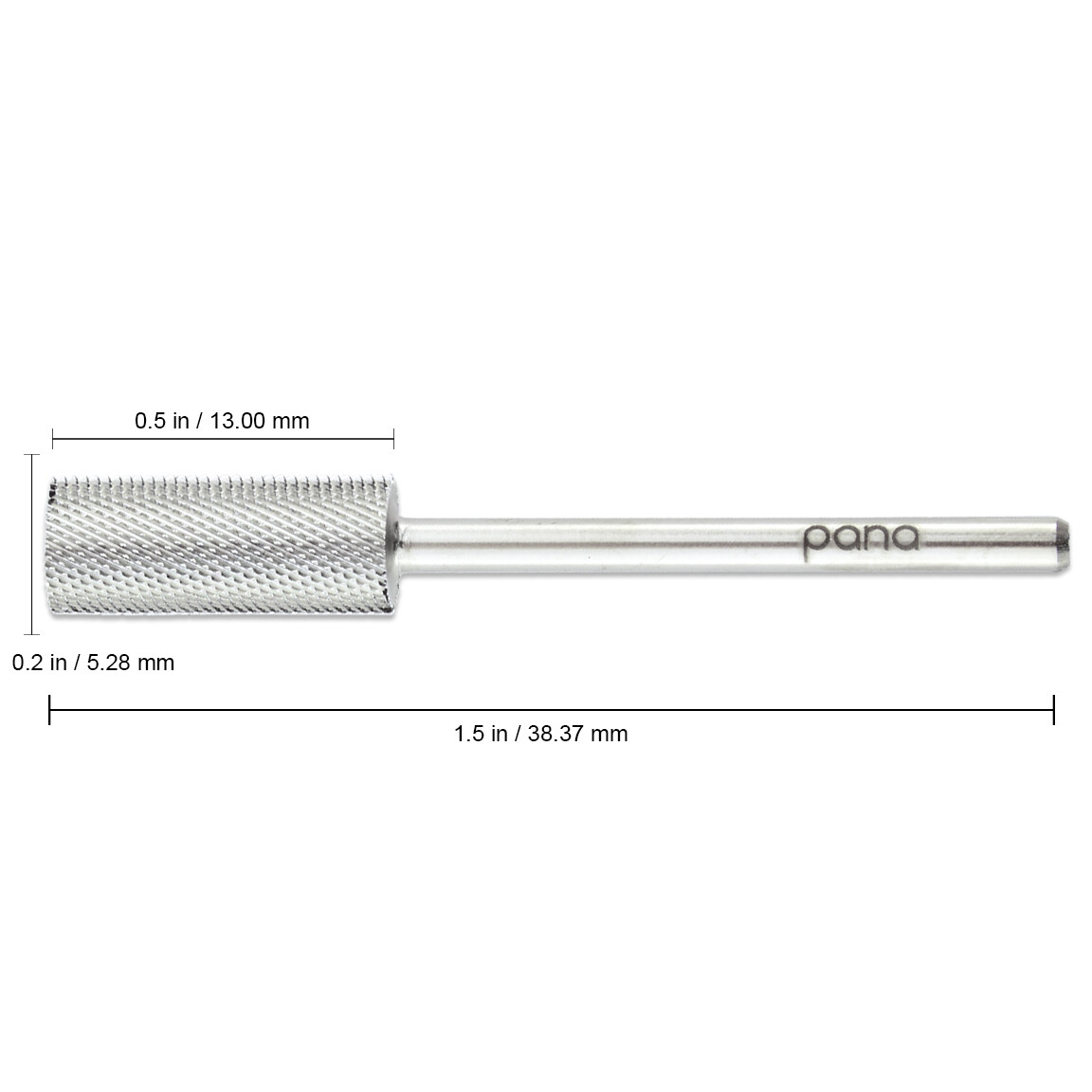 PANA Crystal Top Large/Small Barrel Nail Carbide Bit-Shank 3/32" - Gold/Silver