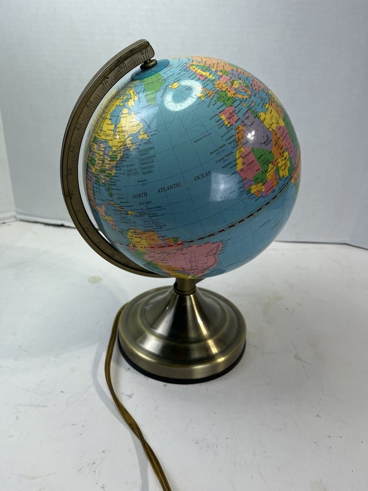 Illuminated World Globe with Stand, Built in LED OO