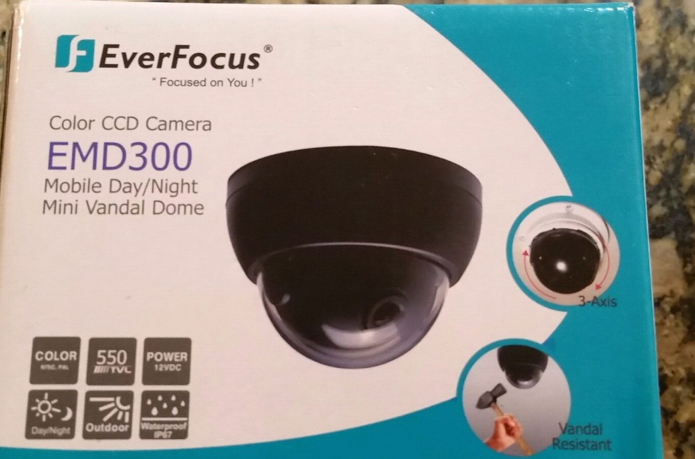 Everfocus EMD300 Mobile 550 TVLCompact Car Security Camera