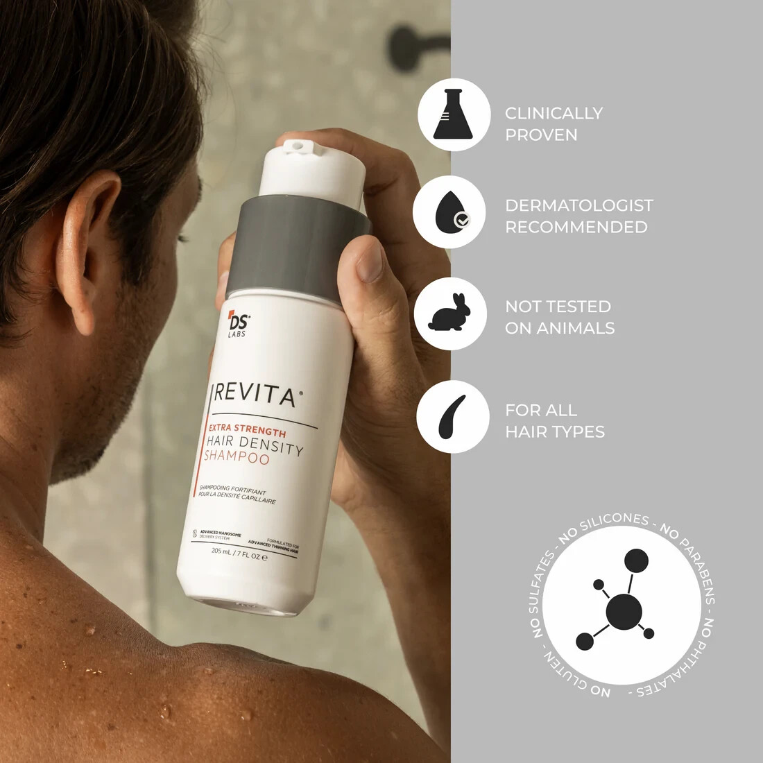 Revita Extra Strength Hair Density Shampoo for Hair Growth for Men and Women