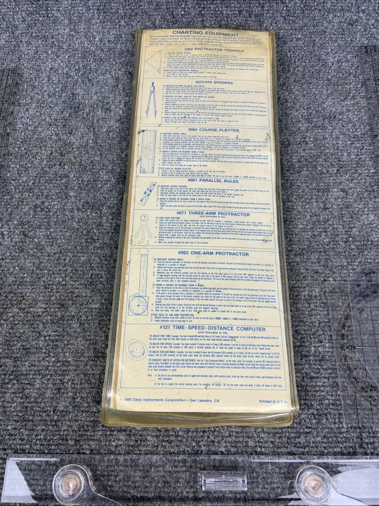 Davis Instruments Charting Kit #083 Boating Complete