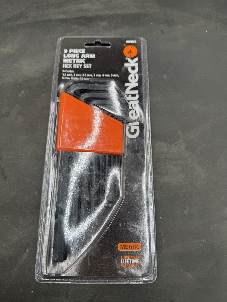Great Neck Hex Key Set and Holder Metric HK9ML