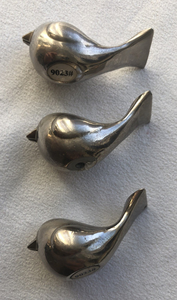 Silverplate Birds Set of 3 SKU 9023 Home Decor Paperweight Doves