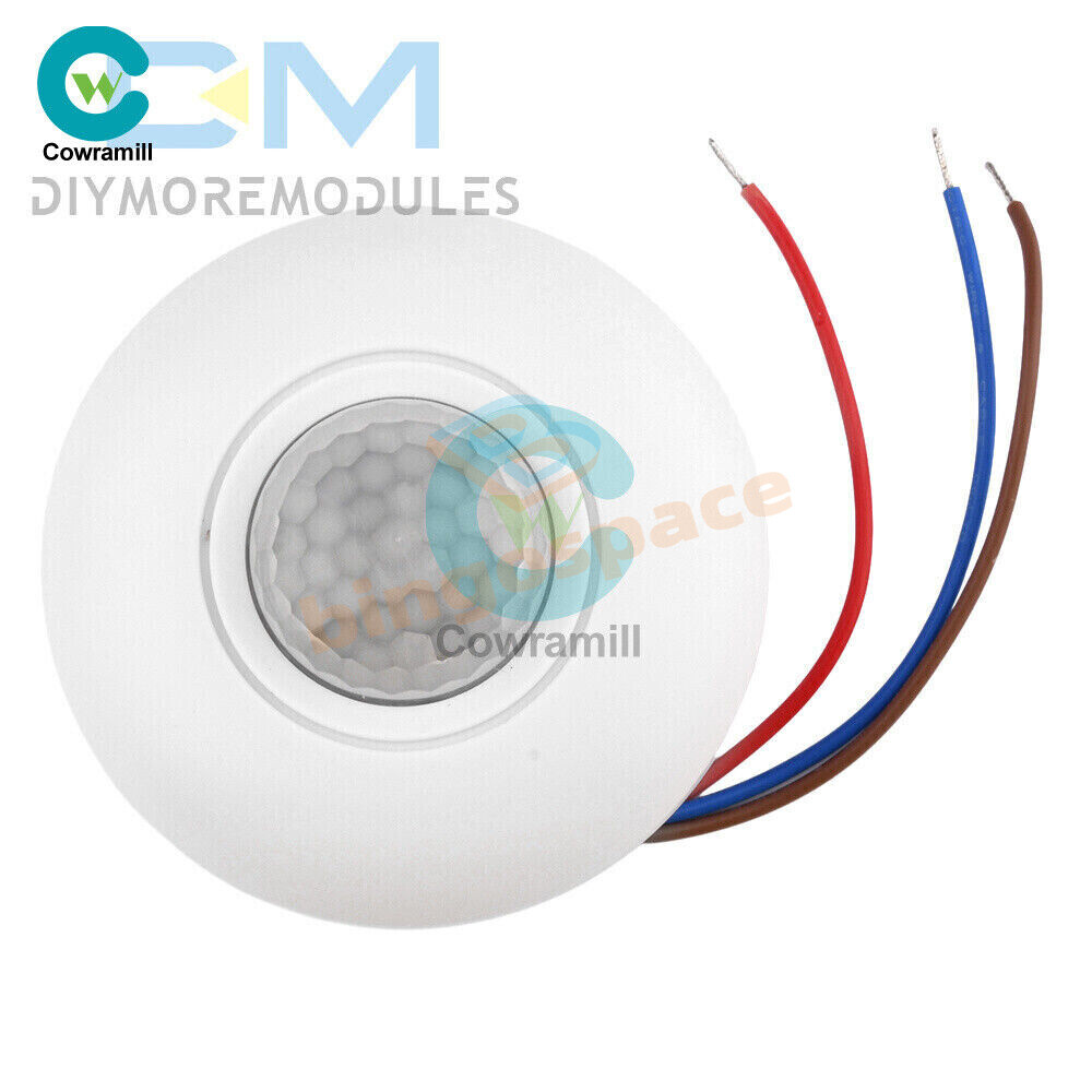 AC85-265V Infrared PIR Motion Induction Sensor 360° Detection For Ceiling Light