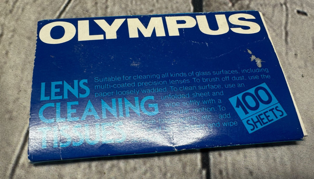 OLYMPUS OM Cleaning Tissues , Vintage #002
