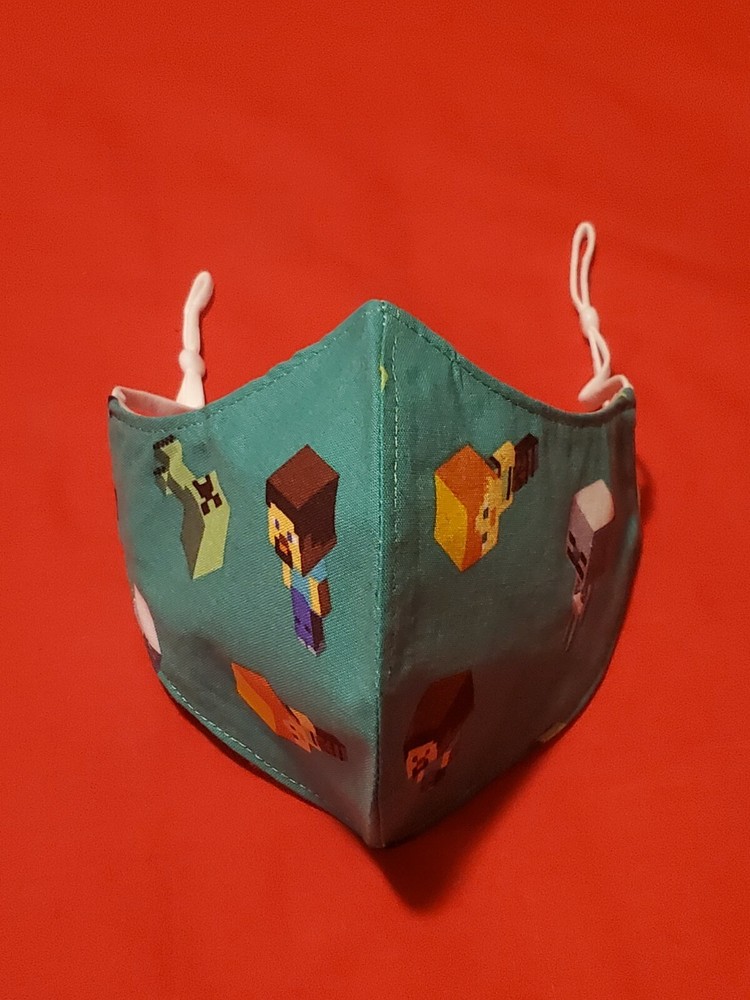 Youth Minecraft Adjustable Face Mask