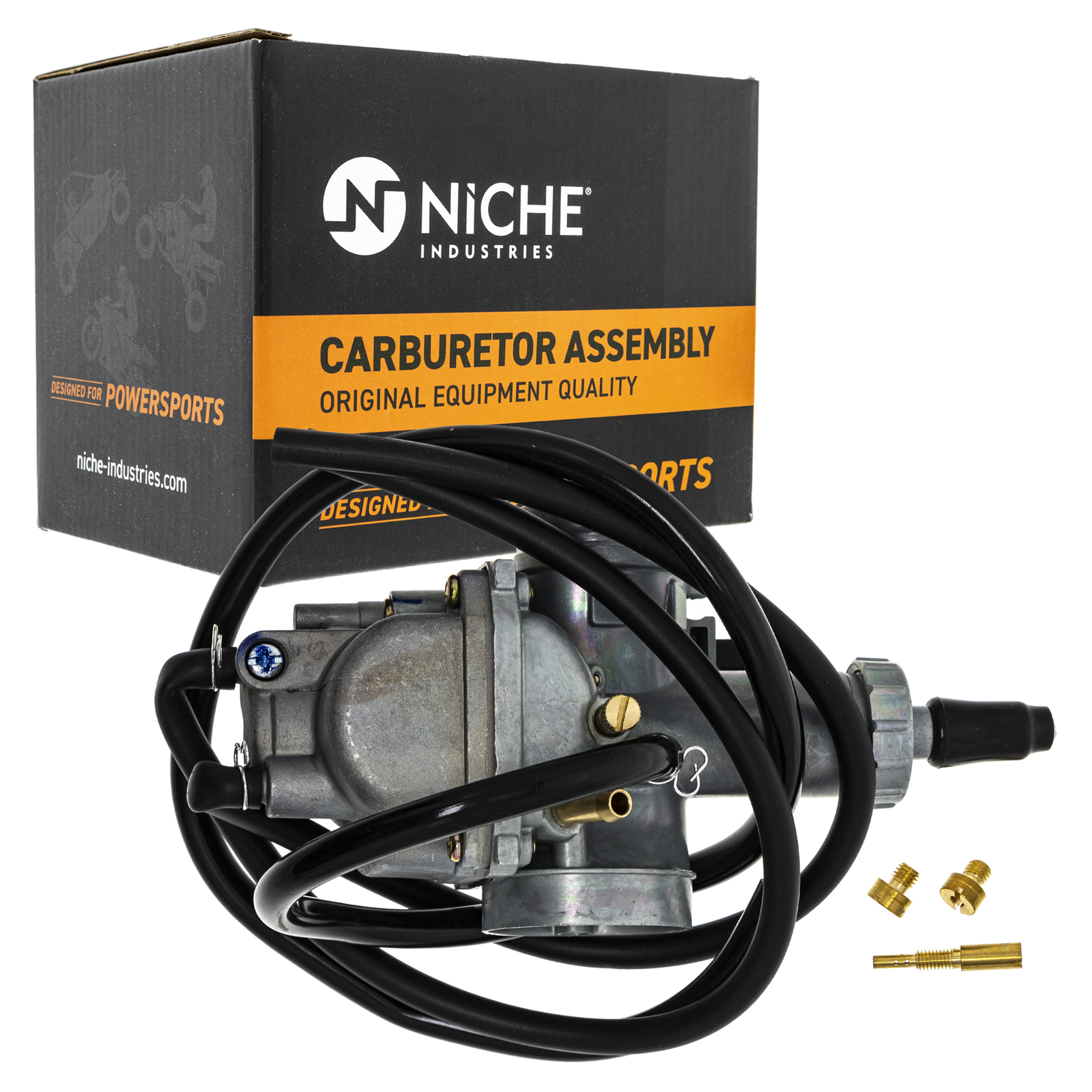 NICHE Carburetor Assembly for 1988-1999 Kawasaki Bayou 220 KLF220A 15003-1080