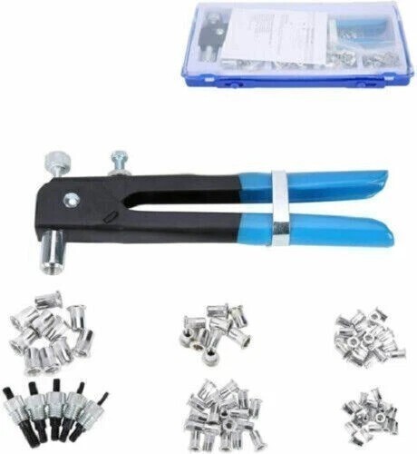 86pcs Threaded Nut Rivet Gun M3/M4/M5/M6/M8 Riveter Rivnut Setter Riveting Kit .