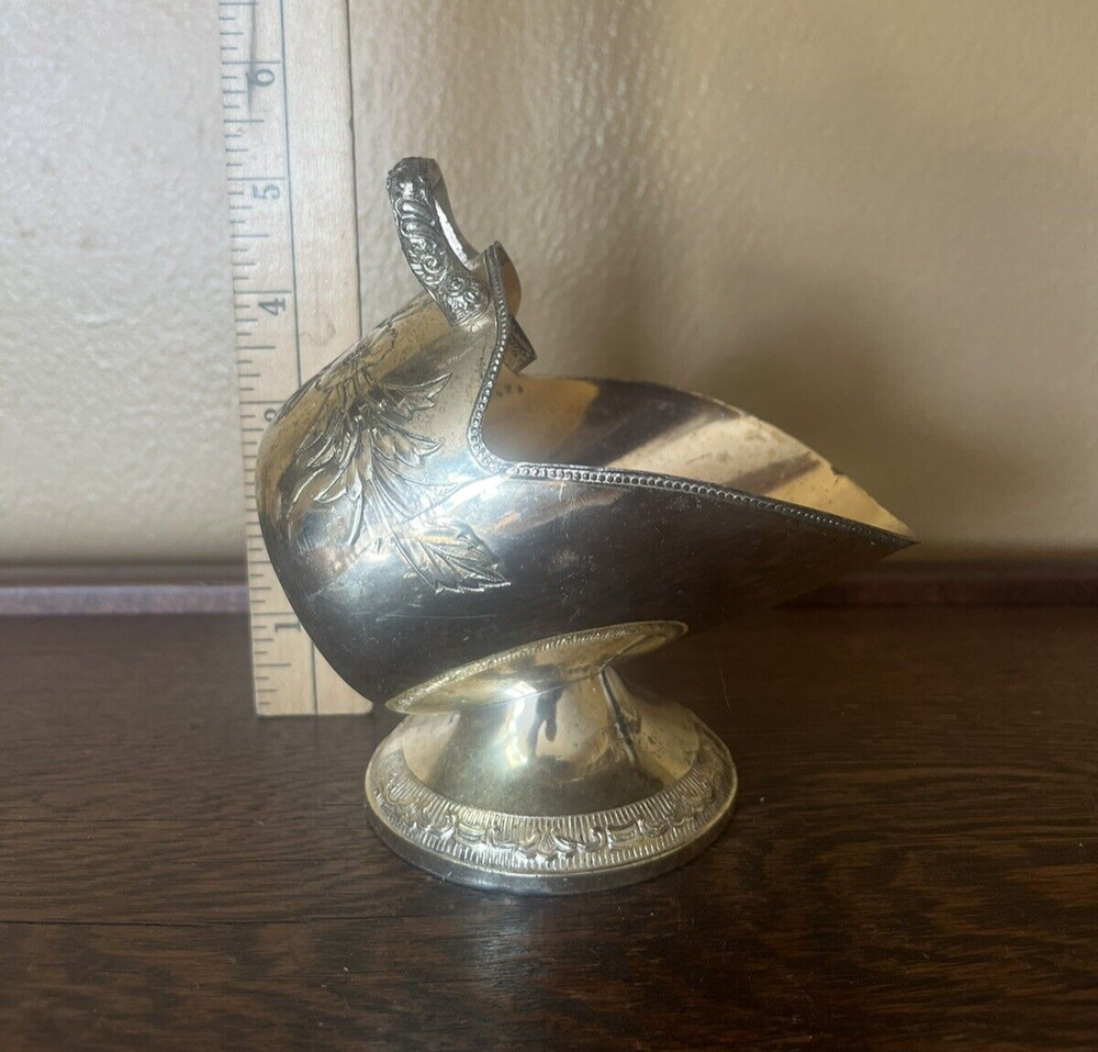 Vintage Silver Plated Sugar Scuttle Holiday Decor