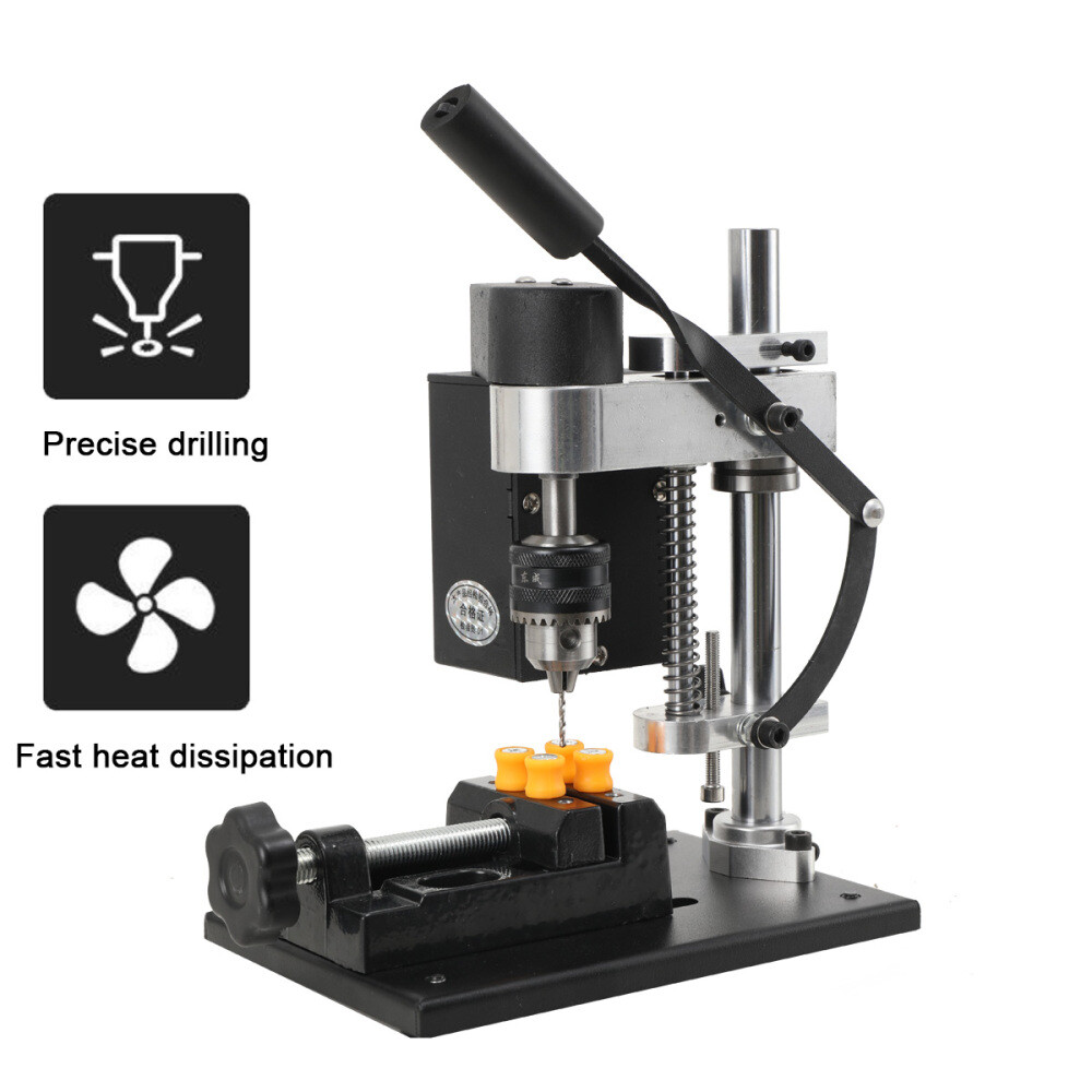 Mini Bench Drill Press Machine Desktop Power Tool Adjustable Drilling Machine US