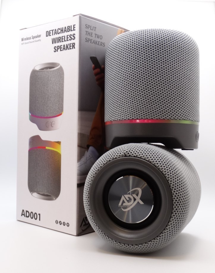 ADX True Wireless Stereo Split Speakers – Detachable Wireless 5.3 System.