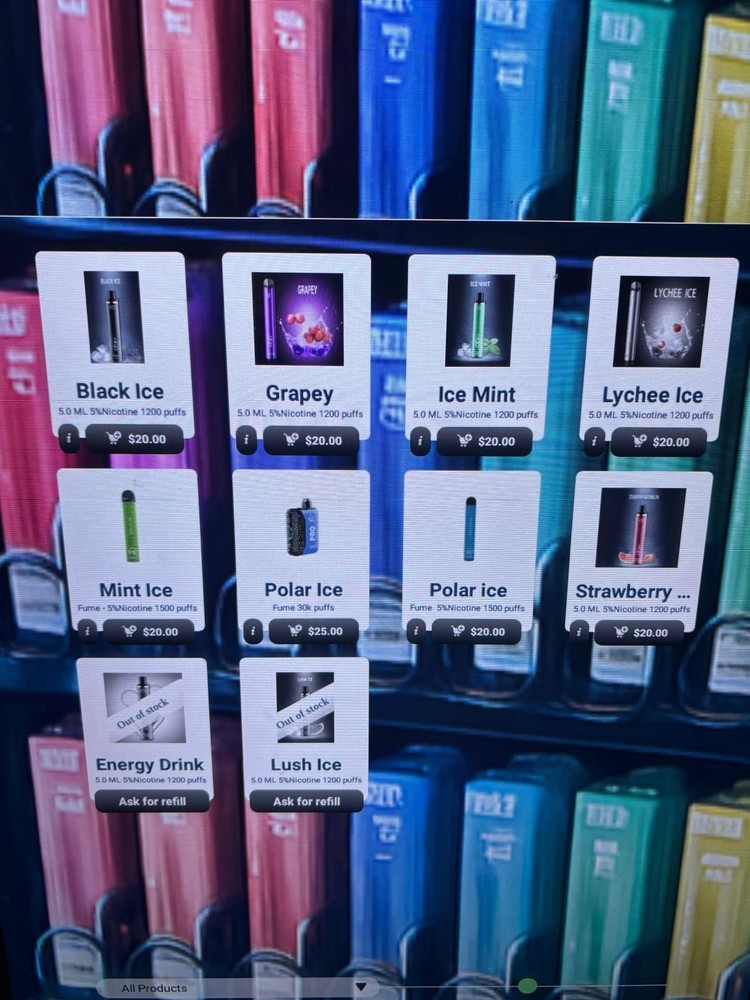 vending machine with credit card reader