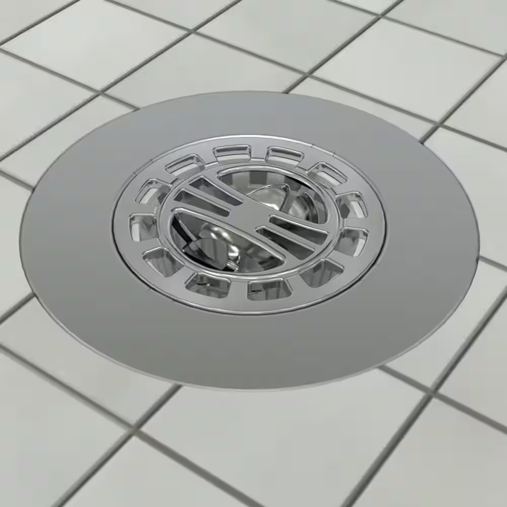 Hair Catcher for Shower Drain in Chrome
