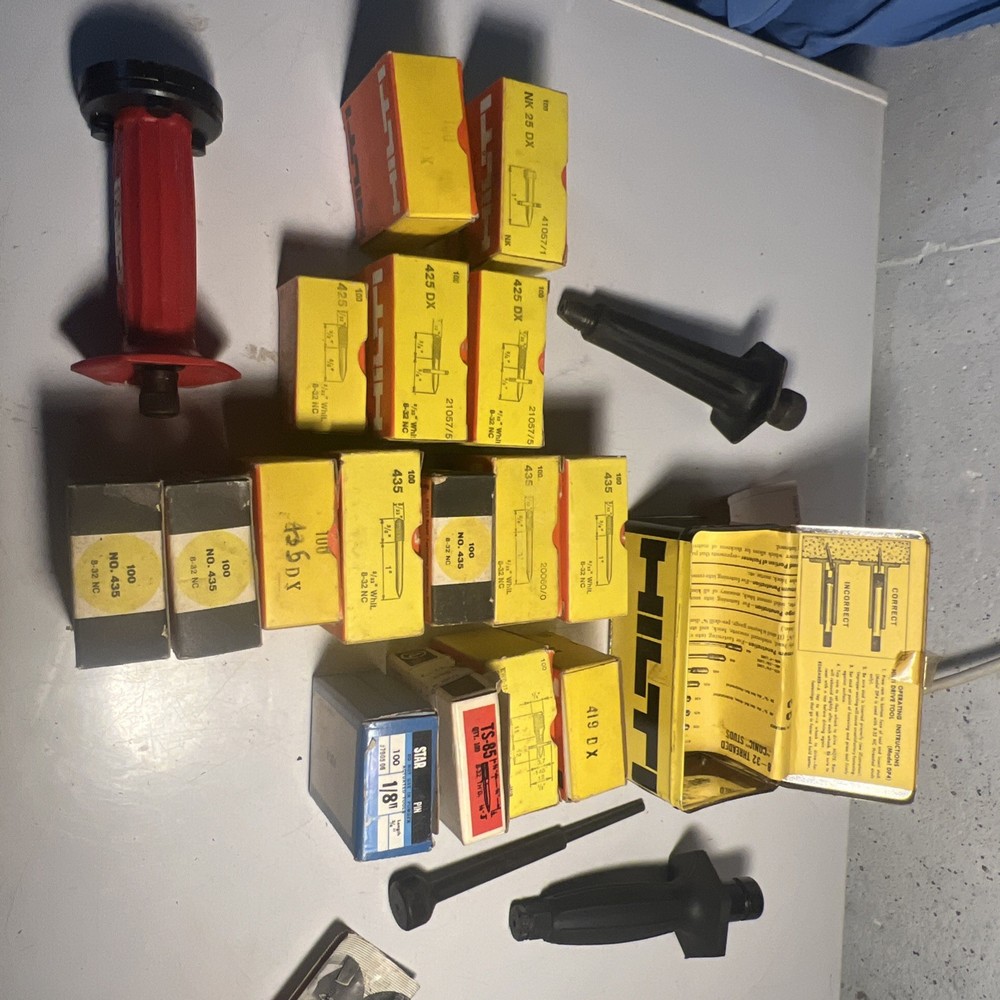 Hilti Hammer Drive DP4 LOT with Studs, Ramset Tool