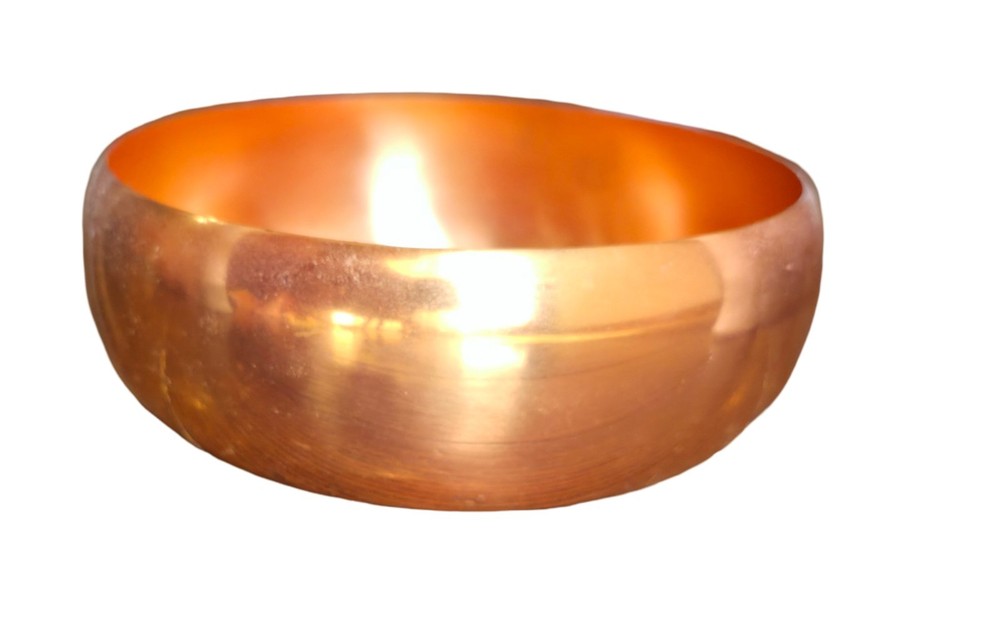 Copper Round Bowl 6in