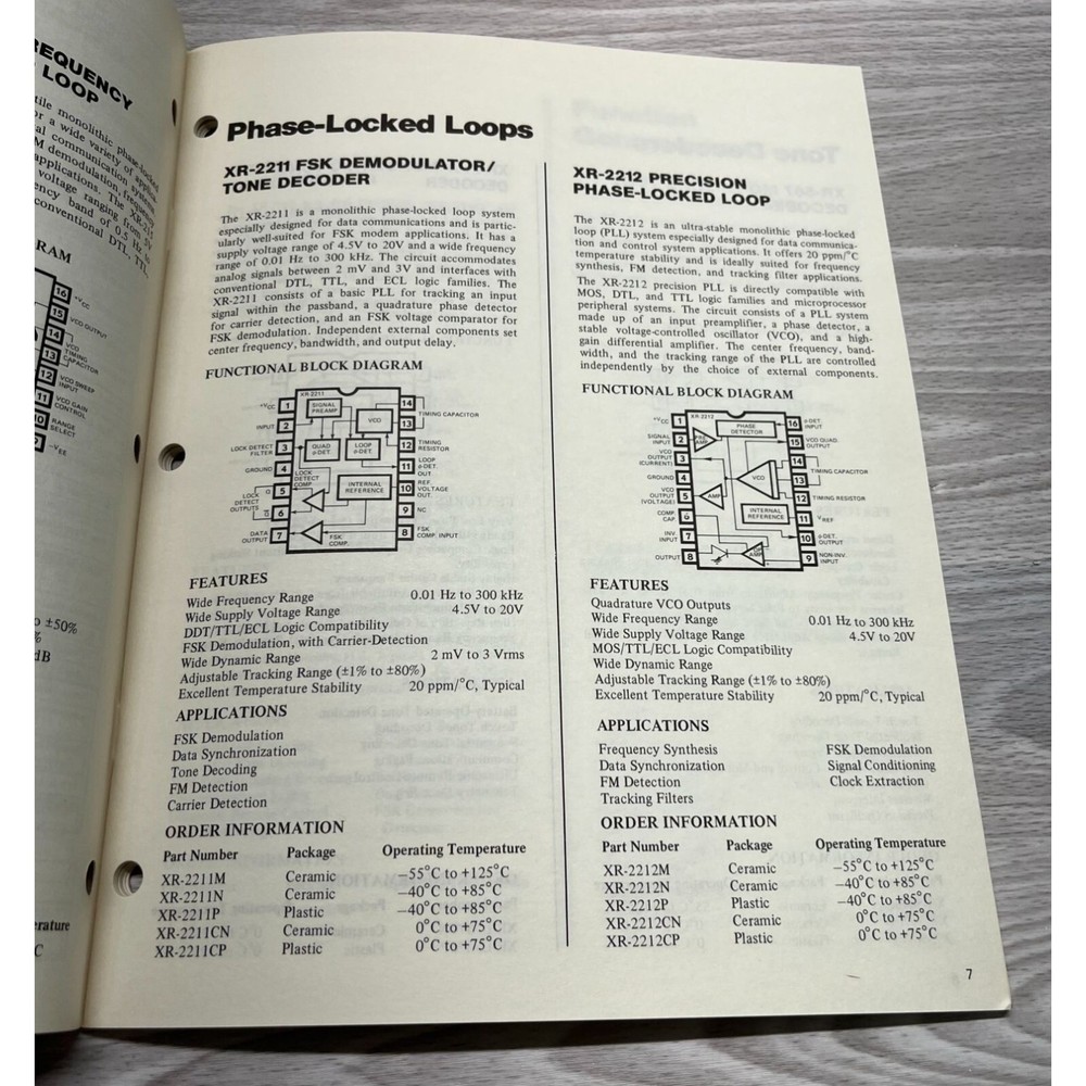Exar Product Guide Applications and Function Generator Data Books Vintage 1970s