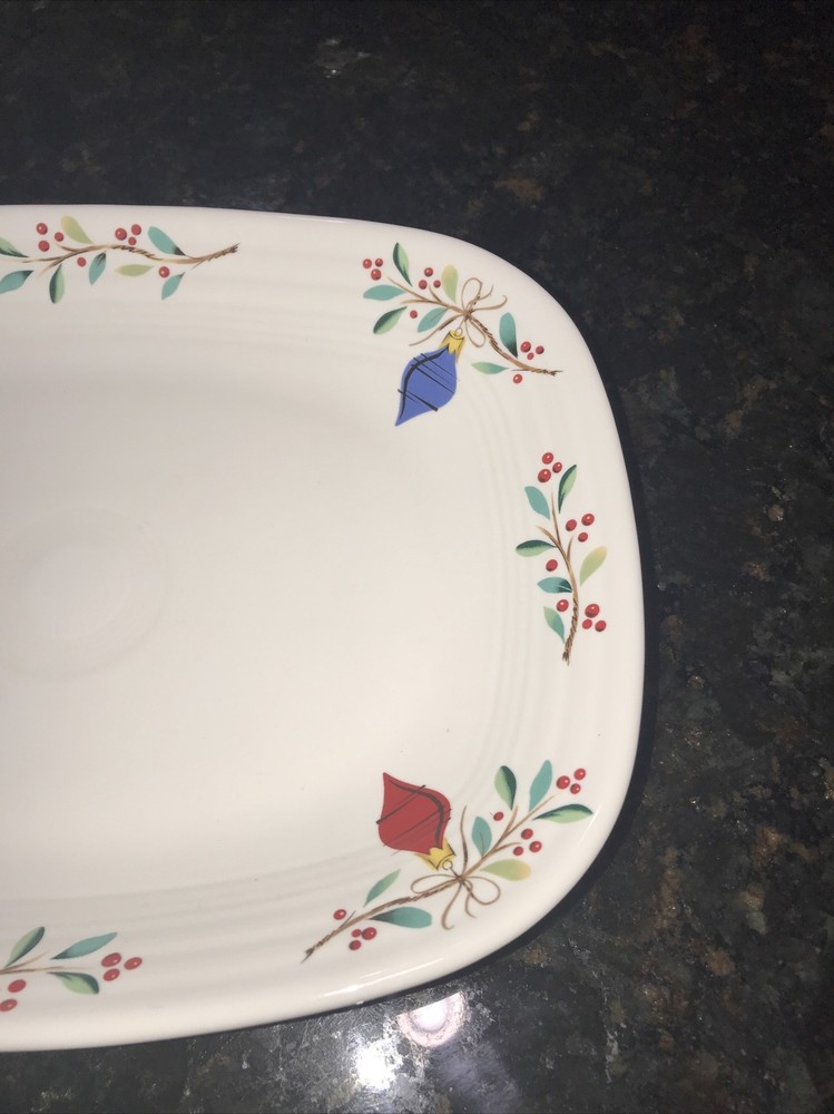 Fiestaware Nutcracker Rectangular Serving Platter 12 x 9 x 1.5" USA NEW