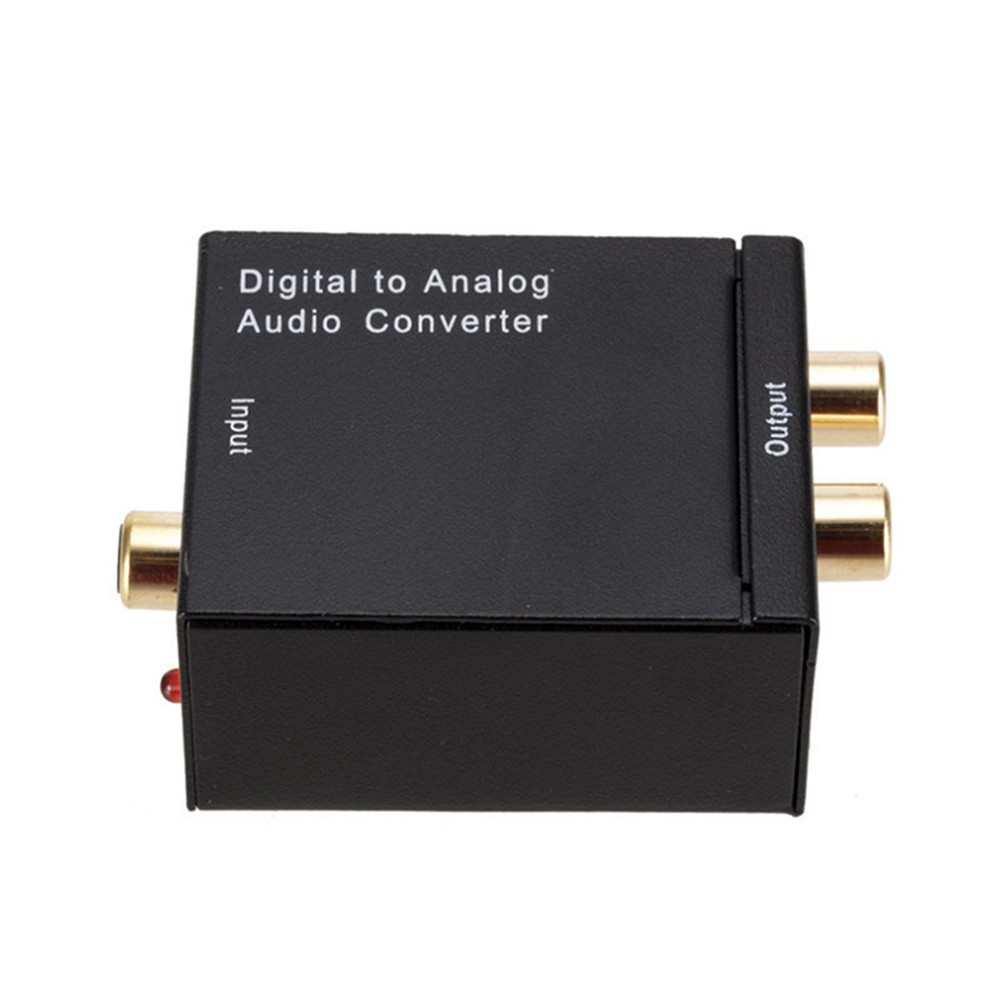 Digital Analog Audio Converter Adapter Amplifier Decoder Optical Fiber Coaxial