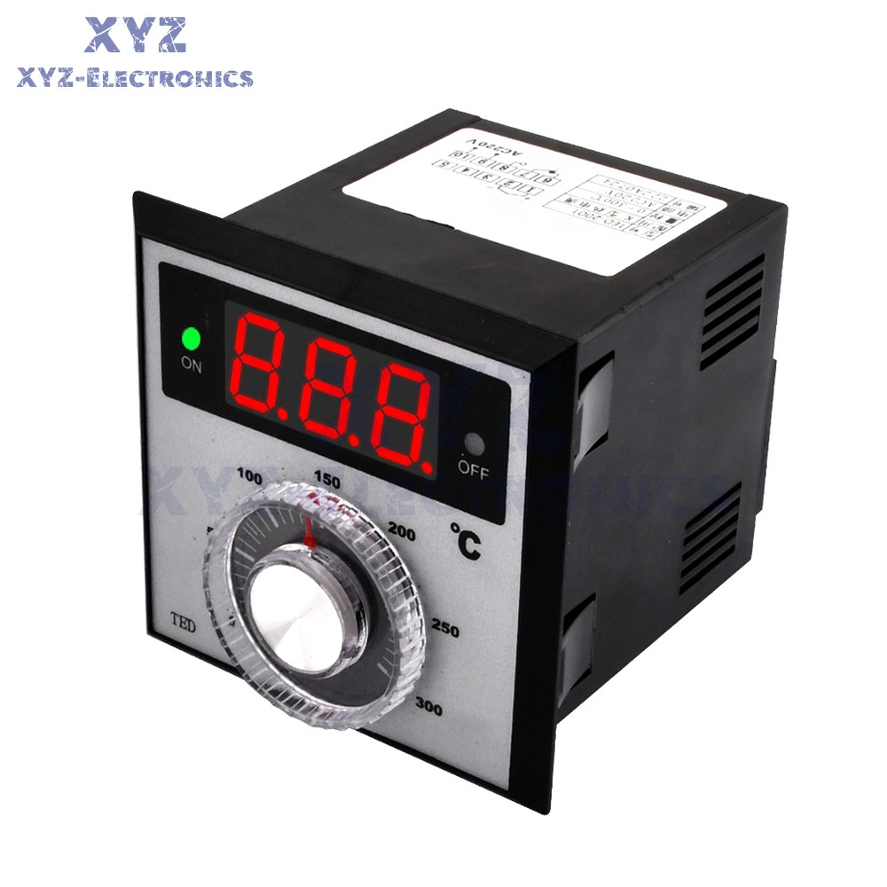 AC 220V TED-2001 K-type Temperature Controller Digital Thermostat Relay Output