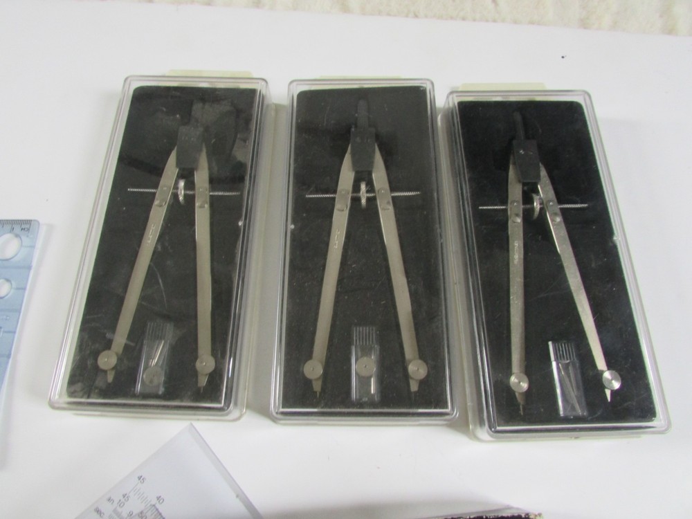 Vintage Technical Drawing Compass + another items