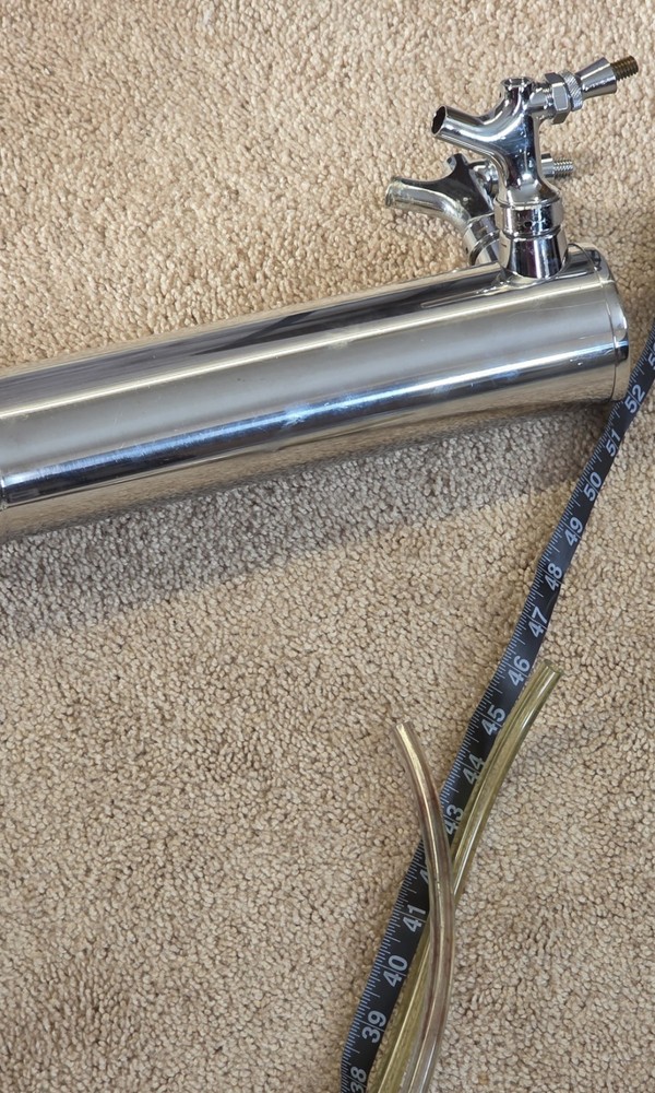 3" Column Tower 2 Faucets Draft Beer Tap Pre-owned L1