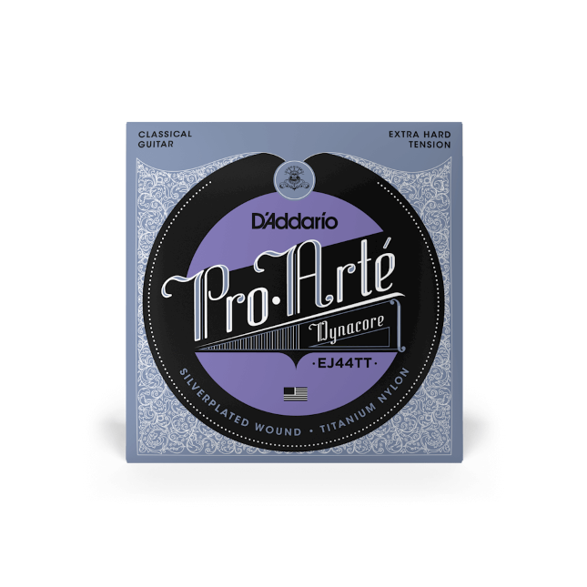 EJ44TT ProArte Dynacore Classical Guitar Strings, Titanium Trebles Extra-Hard