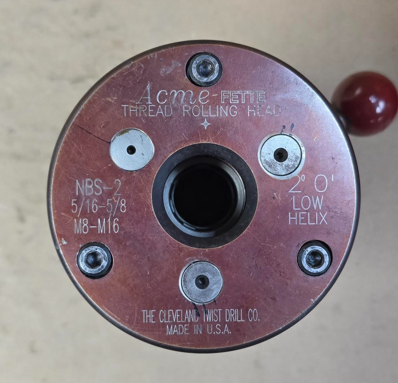 Acme-Fette NBS-2 Thread Rolling Head M8-M16 5/16" - 5/8"