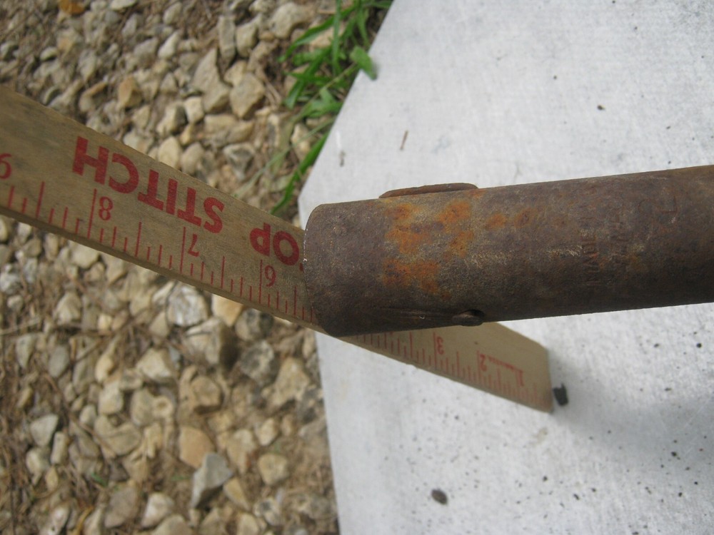 Rustic Rusty Original Vintage Primitive Metal Shovel no handle