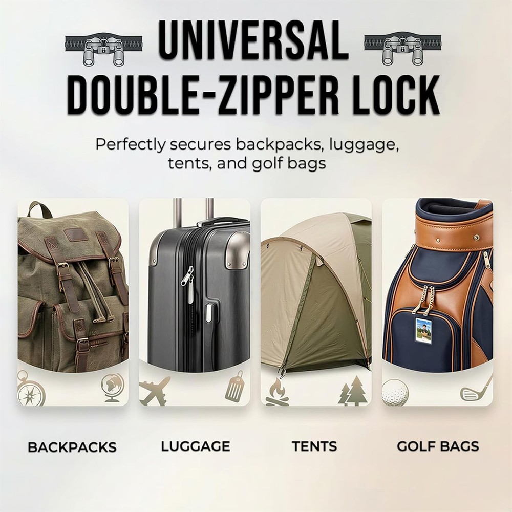 Durable TSA Luggage Locks with Search Alert - 4 Pack Combination Cable Locks